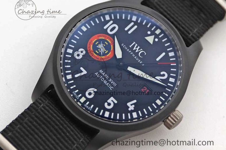 MIROTIME 0717 Mark XVIII ‘TOPGUN SFTI’ Ceramic M+F Best Edition Black Dial on Black Nylon Strap A MultiPurpose 7047